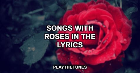 song lyrics with roses